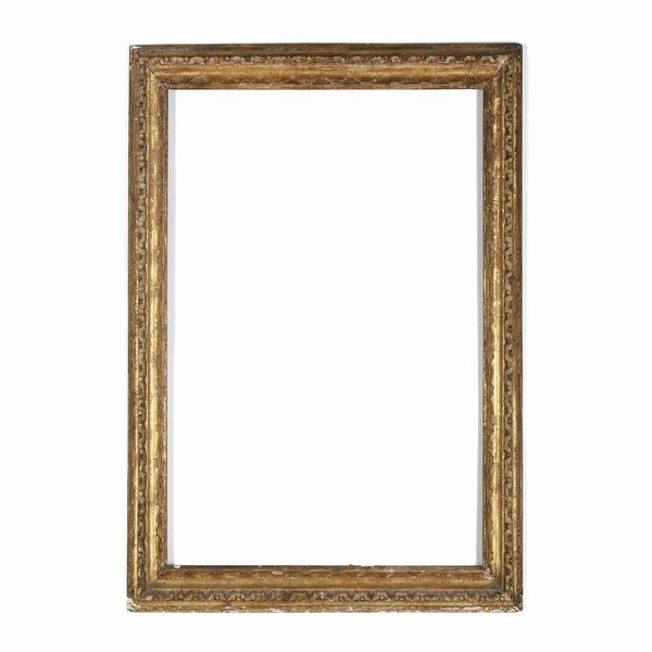 Cornice a labbretto in legno dorato. Bologna, XVIII secolo  - Asta Cornici antiche - Associazione Nazionale - Case d'Asta italiane