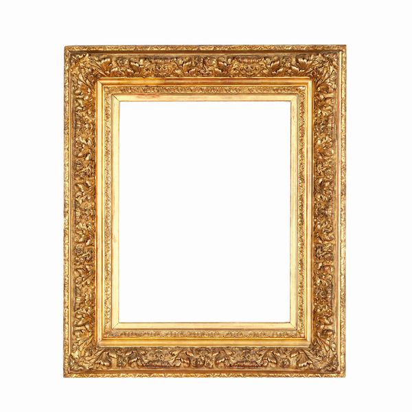 Cornice intagliata e dorata. XIX-XX secolo  - Asta Cornici antiche - Associazione Nazionale - Case d'Asta italiane