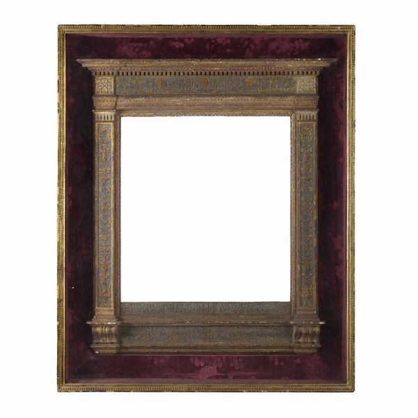 Cornice a edicola di gusto rinascimentale. Arte veneta del XIX-XX secolo  - Asta Cornici antiche - Associazione Nazionale - Case d'Asta italiane