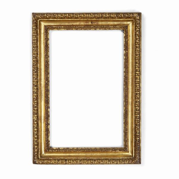 Cornice in legno dorato a tre ordini di intaglio. Roma XVIII secolo  - Asta Cornici antiche - Associazione Nazionale - Case d'Asta italiane