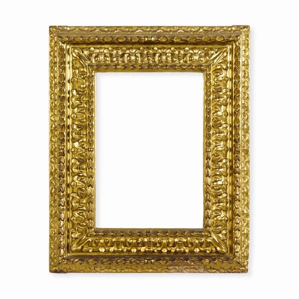 Cornice in legno intagliato e dorato. Emilia XVII-XVIII secolo  - Asta Cornici antiche - Associazione Nazionale - Case d'Asta italiane