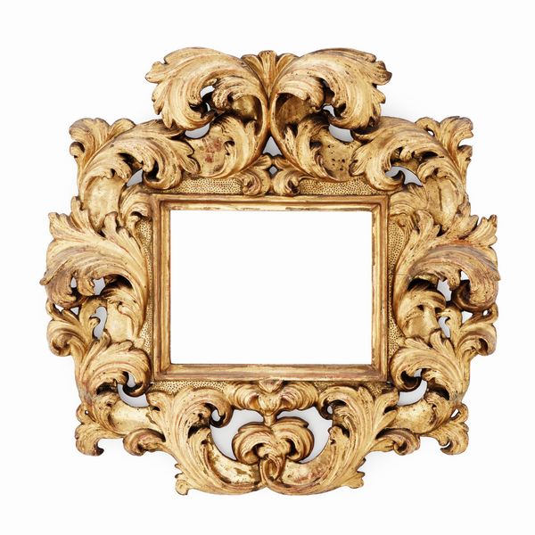 Cornice in legno intagliato e dorato, XIX secolo  - Asta Cornici antiche - Associazione Nazionale - Case d'Asta italiane