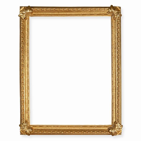 Cornice in legno intagliato e dorato. Italia, XIX secolo  - Asta Cornici antiche - Associazione Nazionale - Case d'Asta italiane