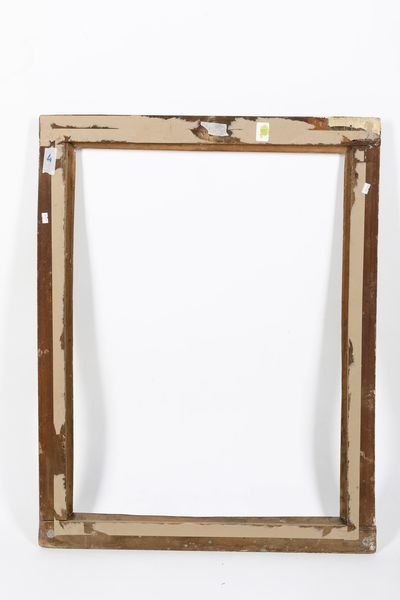 Cornice in legno dorato ed inciso, Marche XVIII secolo  - Asta Cornici antiche - Associazione Nazionale - Case d'Asta italiane