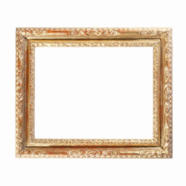 Cornice in legno intagliato e dorato. Italia centrale XVIII secolo  - Asta Cornici antiche - Associazione Nazionale - Case d'Asta italiane