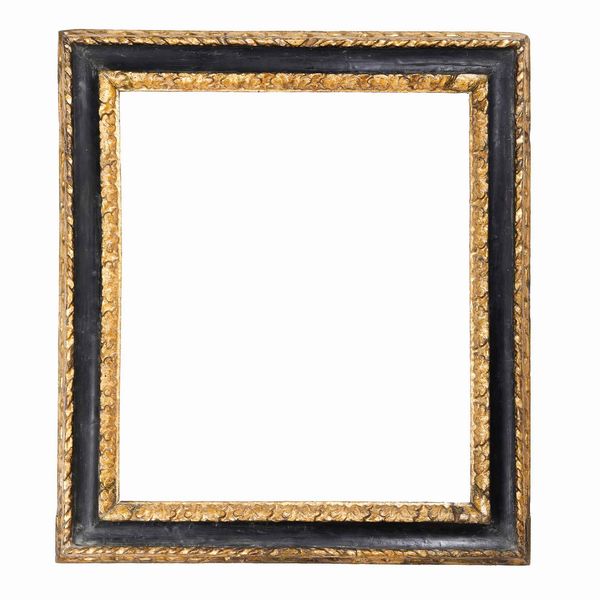 Cornice a cassetta ebanizzata e dorata, Italia centrale XVII secolo  - Asta Cornici antiche - Associazione Nazionale - Case d'Asta italiane