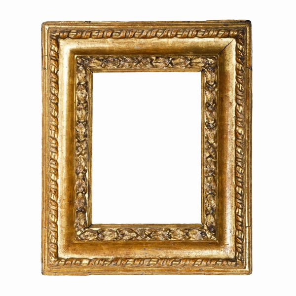 Cornice in legno intagliato e dorato, Emilia XVII-XVIII secolo  - Asta Cornici antiche - Associazione Nazionale - Case d'Asta italiane
