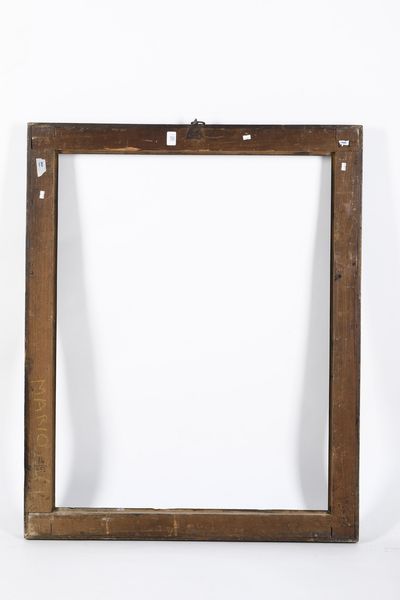 Cornice a cassetta in legno ebanizzato con racemi dorati, Toscana XVII secolo  - Asta Cornici antiche - Associazione Nazionale - Case d'Asta italiane