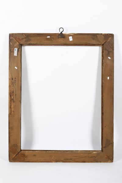 Cornice in legno ebanizzato e dorato. Emilia XVII secolo  - Asta Cornici antiche - Associazione Nazionale - Case d'Asta italiane