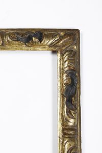 Cornice in legno dipinto e dorato. Veneto XVIII secolo  - Asta Cornici antiche - Associazione Nazionale - Case d'Asta italiane
