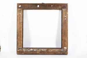 Cornice a cassetta in legno intagliato e argentato. Veneto XVII-XVIII secolo  - Asta Cornici antiche - Associazione Nazionale - Case d'Asta italiane