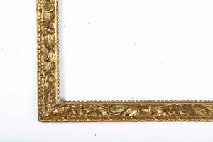 Cornice in legno intagliato e dorato. Italia centrale XVIII secolo  - Asta Cornici antiche - Associazione Nazionale - Case d'Asta italiane