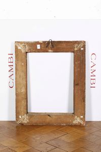 Cornice in legno intagliato e dorato. Italia centrale XVII secolo  - Asta Cornici antiche - Associazione Nazionale - Case d'Asta italiane