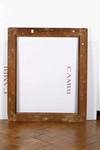 Coppia di cornici in legno intagliato e dorato. Italia centrale XVIII secolo  - Asta Cornici antiche - Associazione Nazionale - Case d'Asta italiane