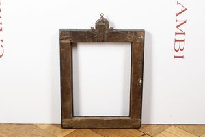 Cornice a cassetta in legno ebanizzato e marmo. Toscana XVIII-XIX secolo  - Asta Cornici antiche - Associazione Nazionale - Case d'Asta italiane