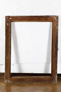 Cornice in legno dipinto a finto marmo. Marche XVII-XVIII secolo  - Asta Cornici antiche - Associazione Nazionale - Case d'Asta italiane