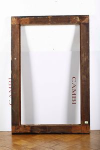 Cornice a cassetta in legno ebanizzato con decori in dorati. Italia Centrale, XVII secolo  - Asta Cornici antiche - Associazione Nazionale - Case d'Asta italiane