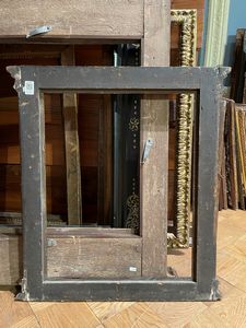 Cornice fiorentina dorata e dipinta, e intagliata in stile rinascimentale. Probabilmente fine 800/ primo 900  - Asta Cornici antiche - Associazione Nazionale - Case d'Asta italiane