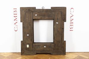 Cornice guilloch lastronata in radica ed ebanizzata. Lombardia XVIII secolo  - Asta Cornici antiche - Associazione Nazionale - Case d'Asta italiane