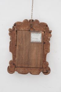 Cornice sansovinesca in legno intagliato e dipinto. Veneto XVI-XVII secolo  - Asta Cornici antiche - Associazione Nazionale - Case d'Asta italiane