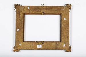 Cornice a mecca intagliata, Italia centrale, XVIII secolo  - Asta Cornici antiche - Associazione Nazionale - Case d'Asta italiane