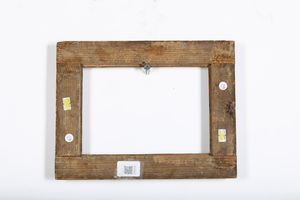 Cornice a sagoma Salvator Rosa in  legno dorato. Italia centrale XVIII secolo  - Asta Cornici antiche - Associazione Nazionale - Case d'Asta italiane