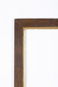 Cornice in noce con profilatura interna dorata, XIX secolo  - Asta Cornici antiche - Associazione Nazionale - Case d'Asta italiane