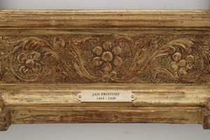 Cornice a tabernacolo in legno intagliato, dorato e bulinato. XX secolo  - Asta Cornici antiche - Associazione Nazionale - Case d'Asta italiane