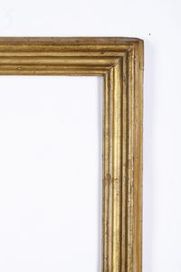 Cornice a sagoma Salvator Rosa in legno dorato, Italia centrale XVIII secolo  - Asta Cornici antiche - Associazione Nazionale - Case d'Asta italiane