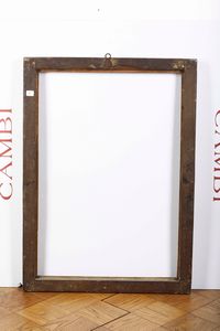 Cornice laccata finto porfido e dorata, Roma fine XVIII secolo  - Asta Cornici antiche - Associazione Nazionale - Case d'Asta italiane