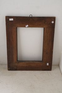 Cornice in legno ebanizzato e dorato. Lombardia XVIII secolo  - Asta Cornici antiche - Associazione Nazionale - Case d'Asta italiane