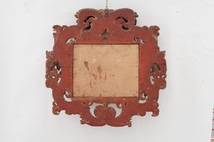 Cornice in legno intagliato e dorato, XIX secolo  - Asta Cornici antiche - Associazione Nazionale - Case d'Asta italiane