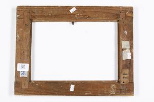 Cornice in legno dorato e inciso. Marche XVIII secolo  - Asta Cornici antiche - Associazione Nazionale - Case d'Asta italiane