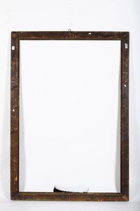 Cornice in legno intagliato, ebanizzato e dorato. Veneto XVIII secolo  - Asta Cornici antiche - Associazione Nazionale - Case d'Asta italiane