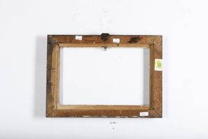 Cornice intagliata dorata ed ebanizzata. Roma XVIII secolo  - Asta Cornici antiche - Associazione Nazionale - Case d'Asta italiane