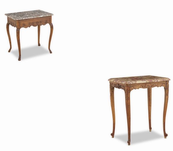 Due tavolini in stile settecentesco. XIX-XX secolo  - Asta Dimore Italiane - Associazione Nazionale - Case d'Asta italiane