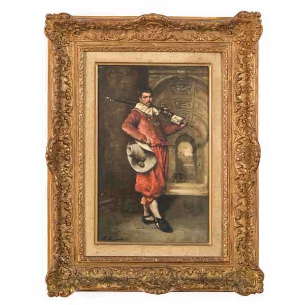Ferdinand Roybet : Moschettiere  - Asta Dimore Italiane - Associazione Nazionale - Case d'Asta italiane