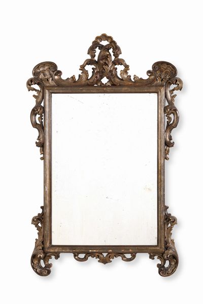 Specchiera intagliata e argentata, elementi antichi  - Asta Dimore Italiane - Associazione Nazionale - Case d'Asta italiane