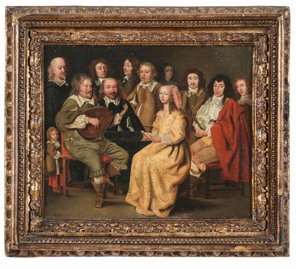 Scuola olandese del XVII-XVIII secolo Concertino  - Asta Dimore Italiane - Associazione Nazionale - Case d'Asta italiane