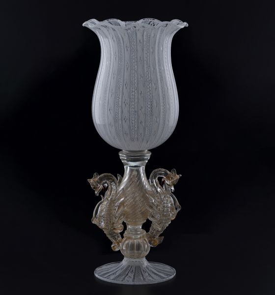 Vaso in vetro. Murano, XX secolo  - Asta Dimore Italiane - Associazione Nazionale - Case d'Asta italiane