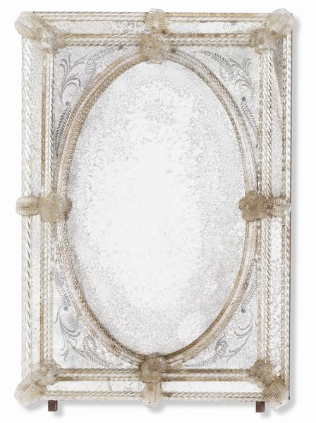 Specchio in vetro. XX secolo  - Asta Dimore Italiane - Associazione Nazionale - Case d'Asta italiane