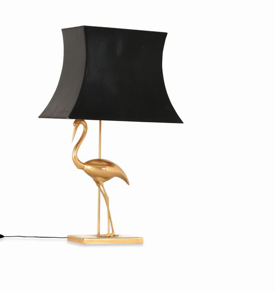 Abat-jour in metallo dorato. XX secolo<BR>  - Asta Dimore Italiane - Associazione Nazionale - Case d'Asta italiane