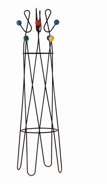 Roger Feraud : Appendiabiti modello Clef de sol. Francia, 1950 ca.  - Asta Dimore Italiane - Associazione Nazionale - Case d'Asta italiane