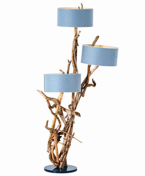 Lampada da terra modello Qaanaaq. Bleu nature, Francia, XXI secolo  - Asta Dimore Italiane - Associazione Nazionale - Case d'Asta italiane