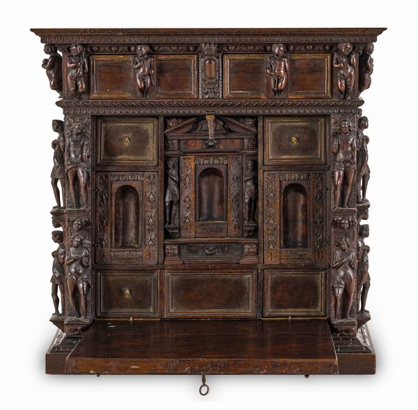 Stipo a bambocci. Genova, XVII secolo  - Asta Dimore Italiane - Associazione Nazionale - Case d'Asta italiane