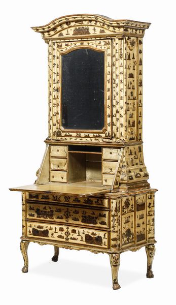 Trumeau decorato ad arte povera. Piemonte, seconda met� XVIII secolo  - Asta Dimore Italiane - Associazione Nazionale - Case d'Asta italiane