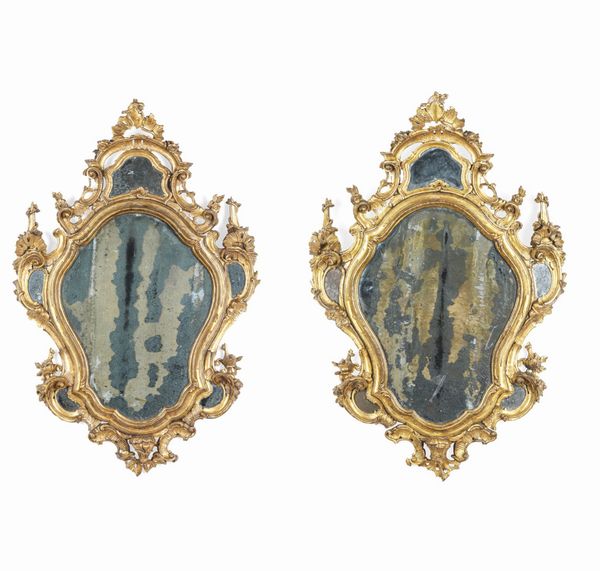 Coppia di specchiere. Venezia, XVIII secolo  - Asta Dimore Italiane - Associazione Nazionale - Case d'Asta italiane