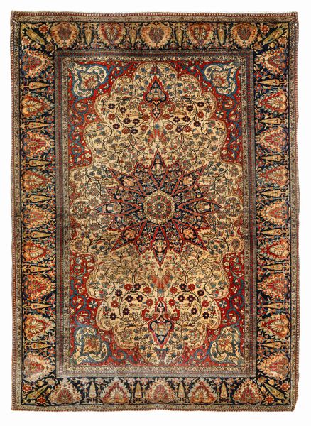 Tappeto Kashan Motashem. Persia, fine XIX secolo  - Asta Dimore Italiane - Associazione Nazionale - Case d'Asta italiane