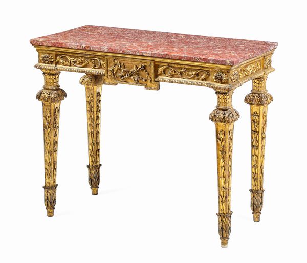 Consolle Luigi XVI. Roma, fine XVIII secolo  - Asta Dimore Italiane - Associazione Nazionale - Case d'Asta italiane