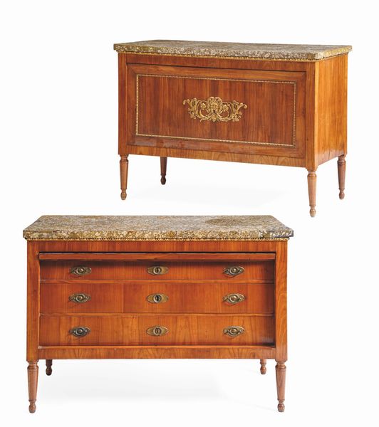 Coppia di cassettoni lastronati. XVIII secolo  - Asta Dimore Italiane - Associazione Nazionale - Case d'Asta italiane